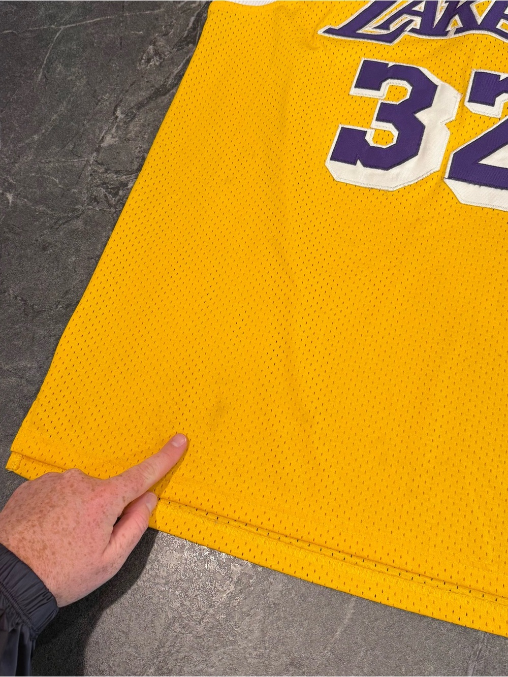 Adidas NBA Hardwood Classics Magic Johnson LA Lakers 32 Jersey Large - Picture 14 of 14